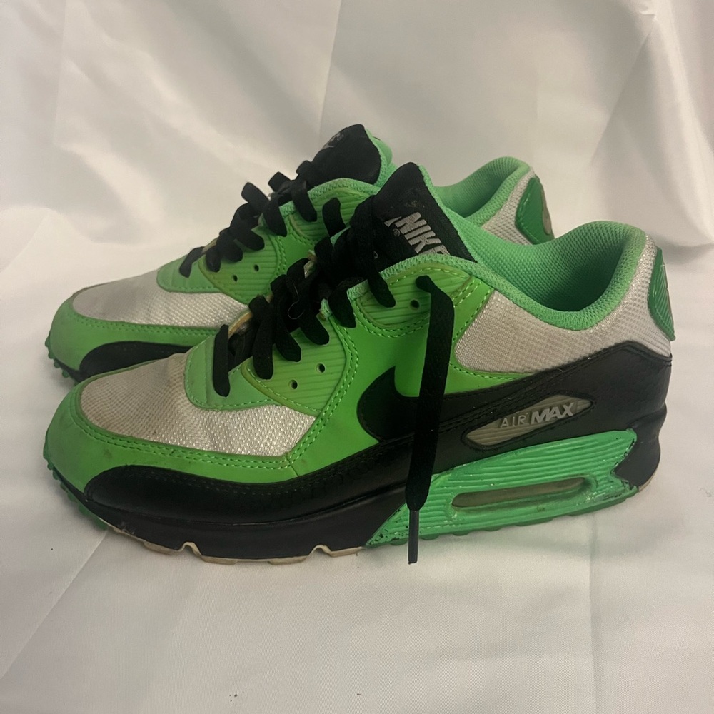 Nike Kids Air Max Green Black Sneakers